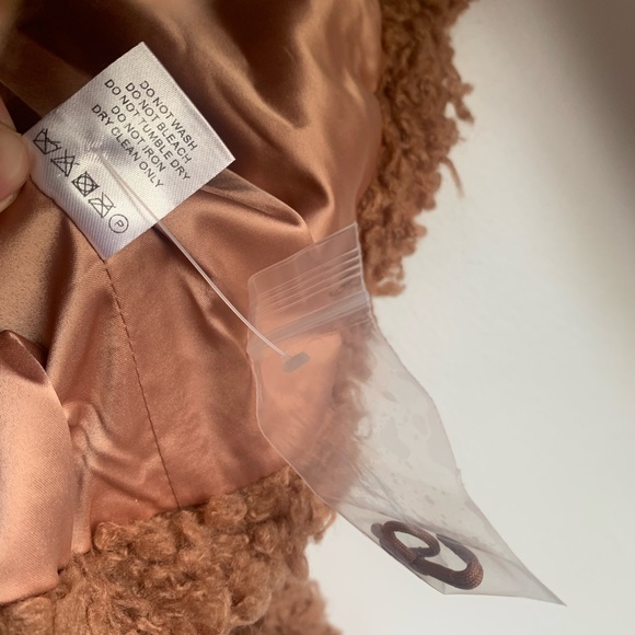 MAJORELLE Hazelnut Faux Fur Cropped Jacket size small - Picture 7 of 10